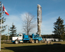 well drilling truck